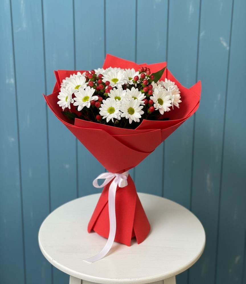 Букет цветов из: Хризантемы в Багратионовске