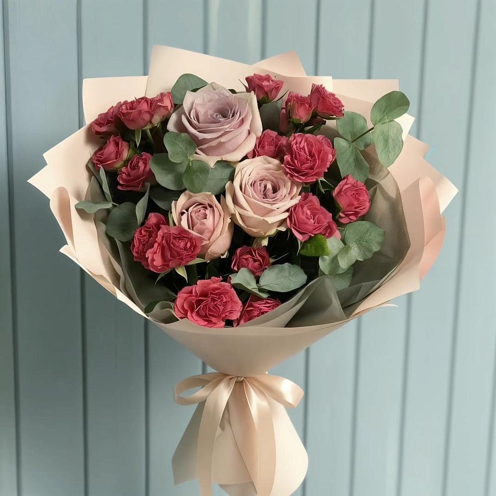 Букет цветов из: Гвоздики и Розы в Багратионовске