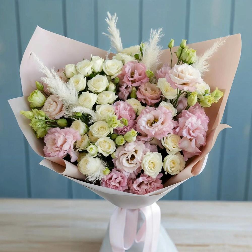 Букет цветов из: Альстромерии и Розы в Багратионовске