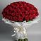Букет 101 Красная роза Блэк Мэджик в Багратионовске