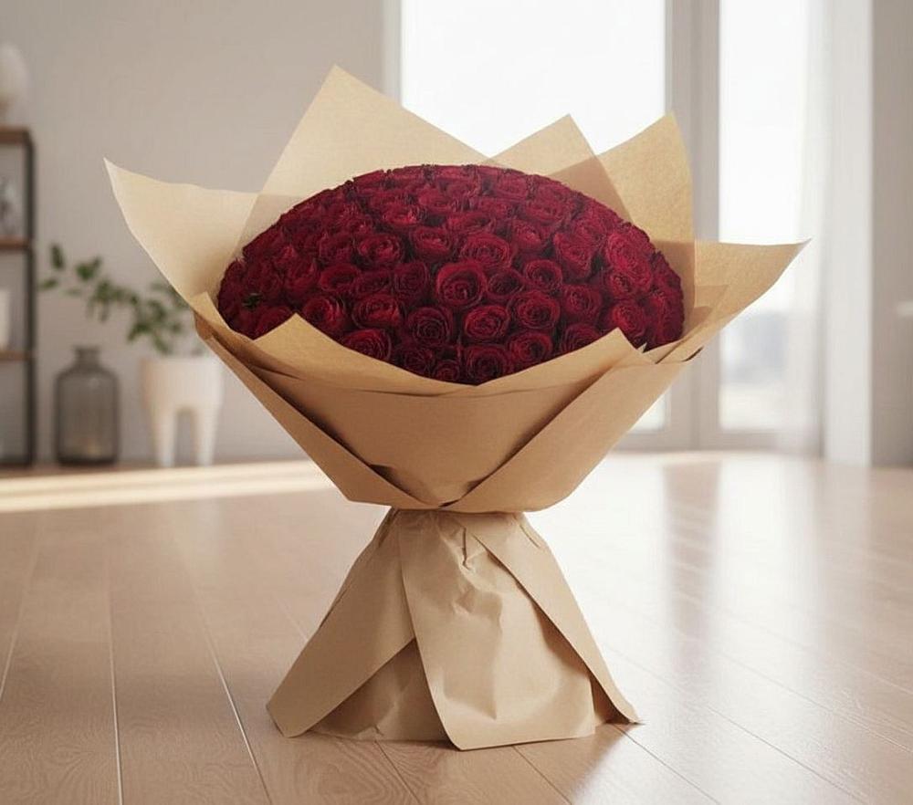 Букет 101 Красная роза в Багратионовске