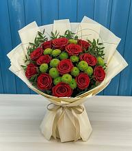 Букет цветов из:  Розы и Хризантемы в Багратионовске