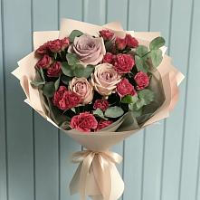 Букет цветов из:  Гвоздики и Розы #REPLACE_PRED# Багратионовске