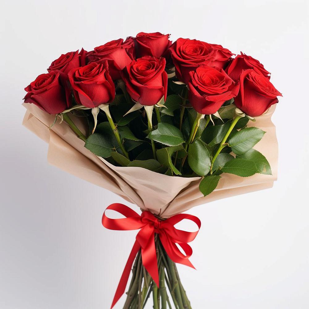 Букет 11 Красных роз Эдлесс Лав в Багратионовске